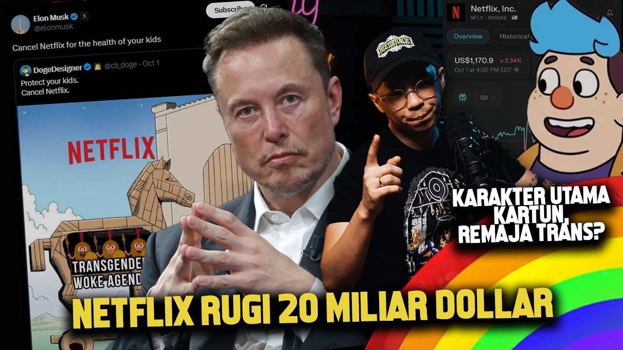 NETFLIX VS ELON MUSK, KONSERVATIF VS LGBT. BANYAK KONTEN TIDAK RAMAH ANAK KECIL?