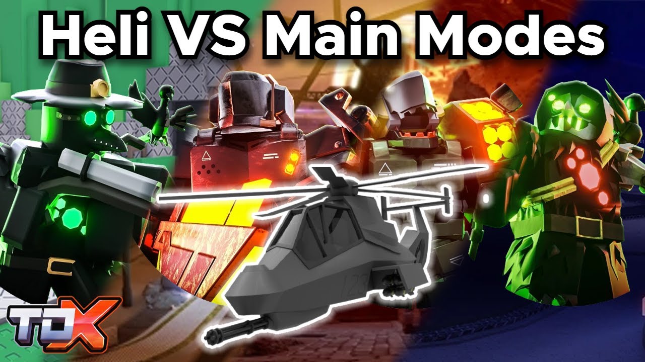 TDX Helicopter VS All Main Bosses