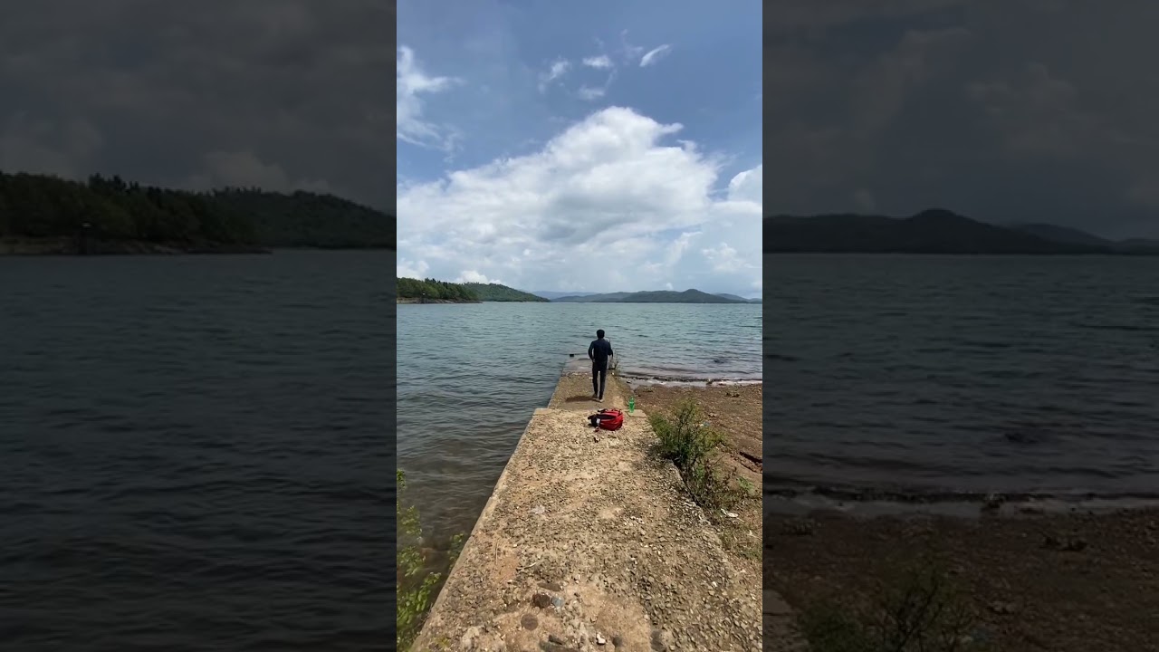 Bhadra river - Most #beautiful river lake view  - #Bhadra #river project dam - BRP #shimoga #stock