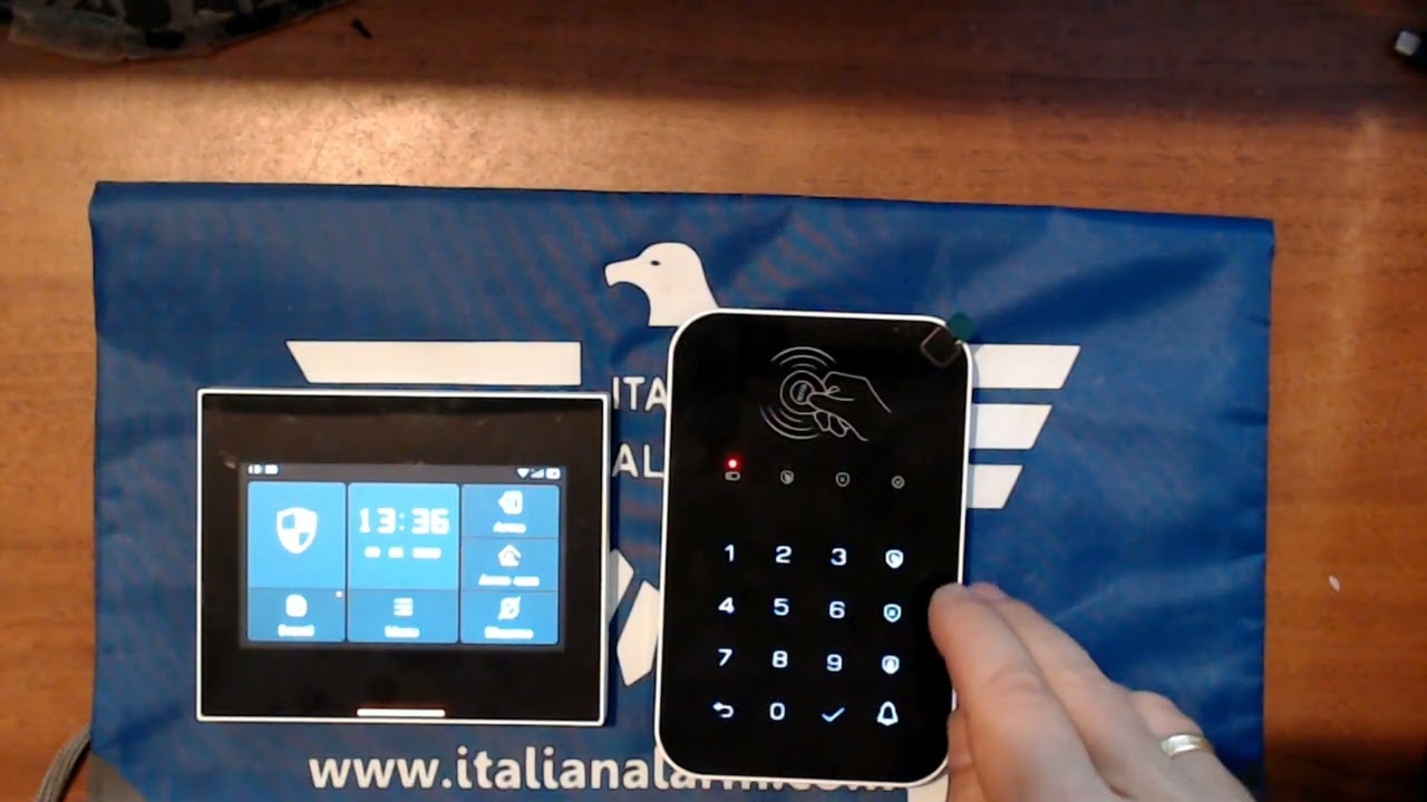 ITALIAN ALARM - Tastiera Wireless per Antifurto Casa Senza Fili MICRO TOUCH