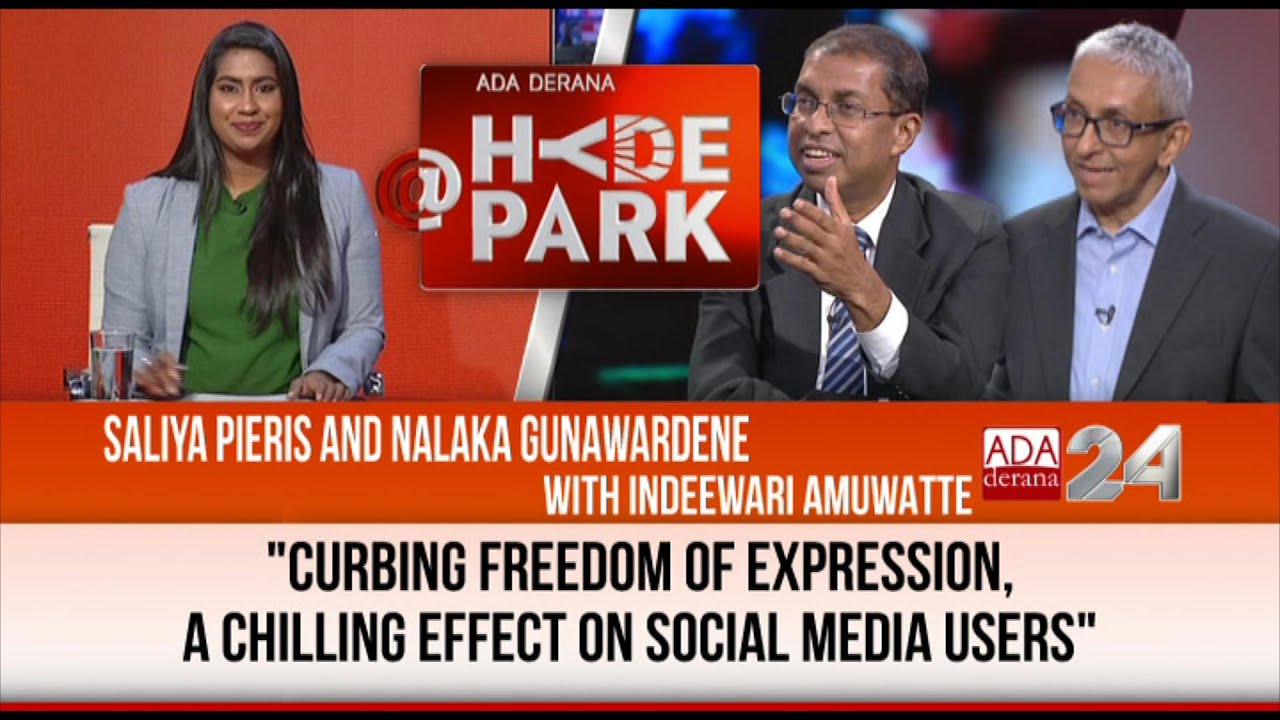 SALIYA PIERIS & NALAKA GUNAWARDENE ON SL ONLINE SAFETY BILL - 'AT HYDEPARK WITH INDEEWARI AMUWATTE’