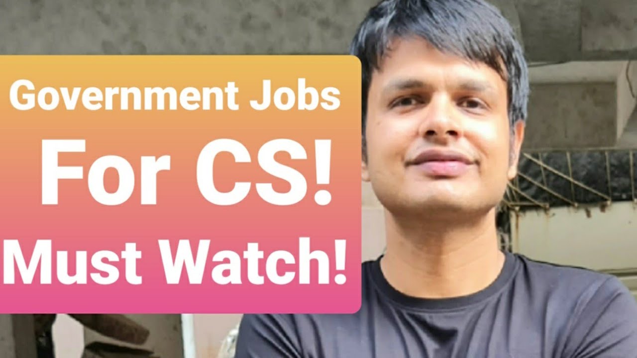 Government Jobs For CS! Must Watch!