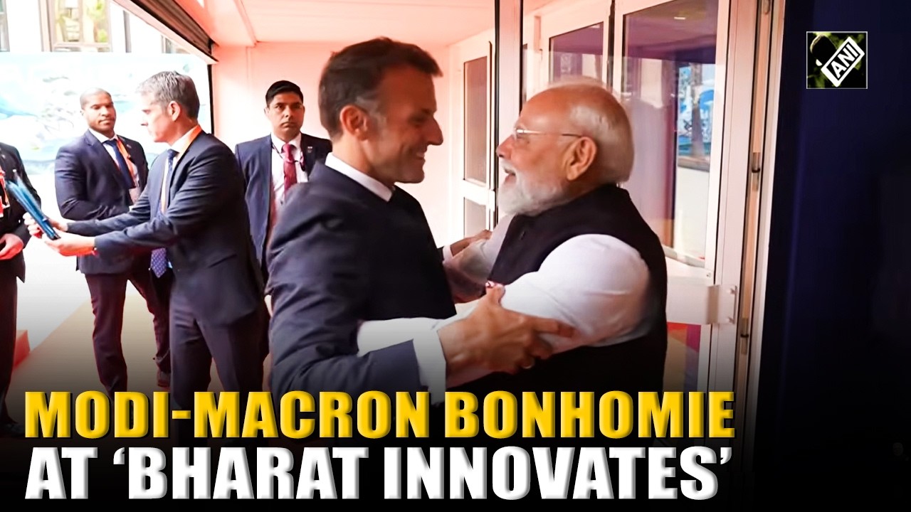 Warm Hugs & Handshakes: PM Modi-Prez Macron&rsquo;s Camaraderie on Display at &lsquo;Bharat Innovates&rsquo; Event