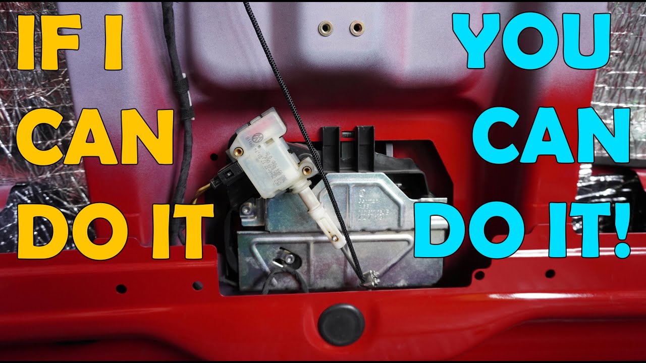 Rear door / hatch release, for the price of a coffee! VW T5 van conversion