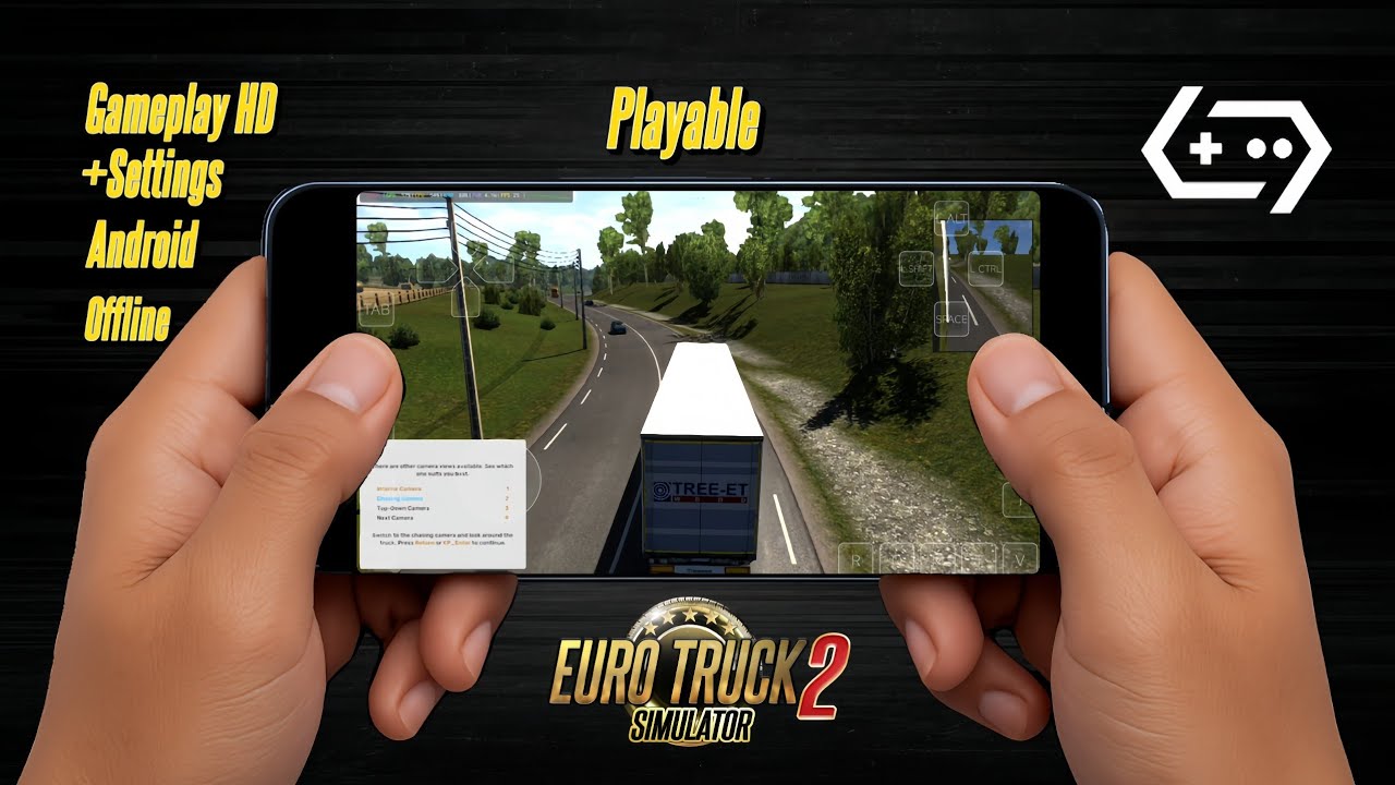 🔥Euro Truck Simulator 2 On Mobile - Gameplay + Best Settings on GameHub ไทย🔥