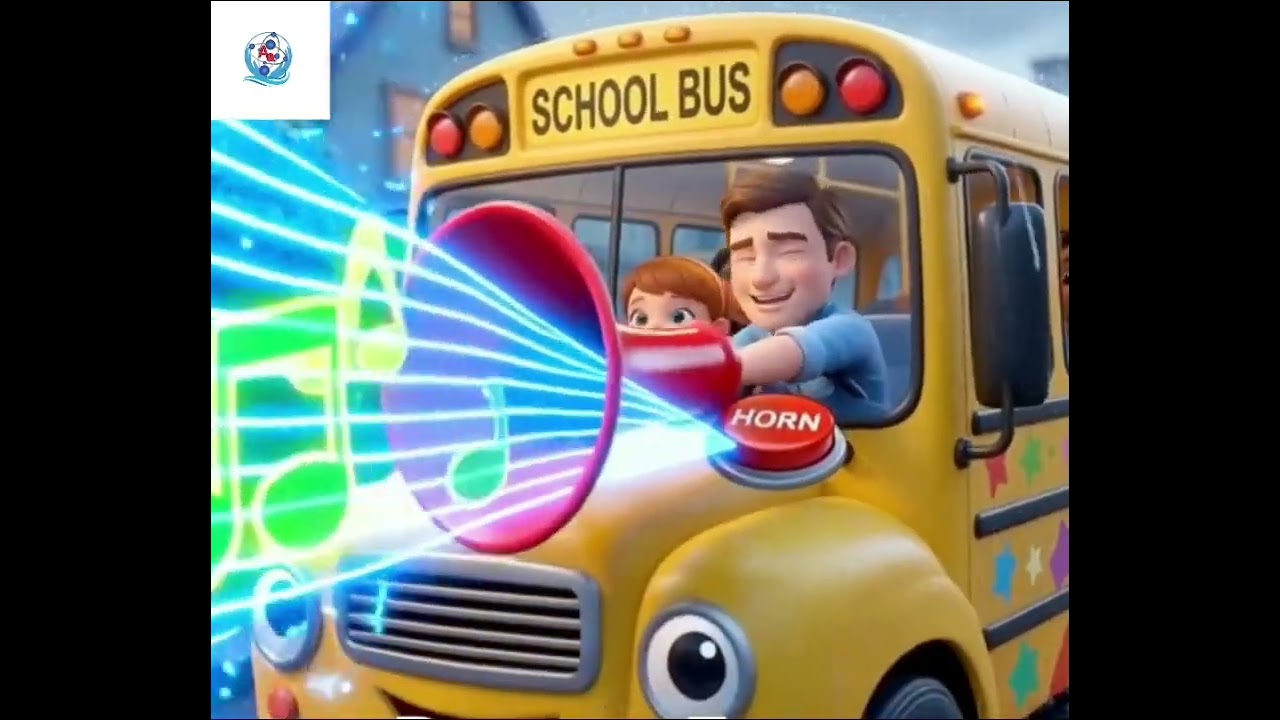 🚌Wheels on the Bus Rhymes in English