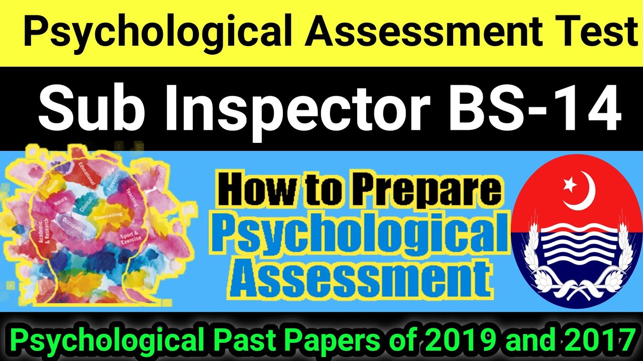Psychological Test Sub Inspector 2019 | Sub Inspector Psychological  Test | Psychological Test SI