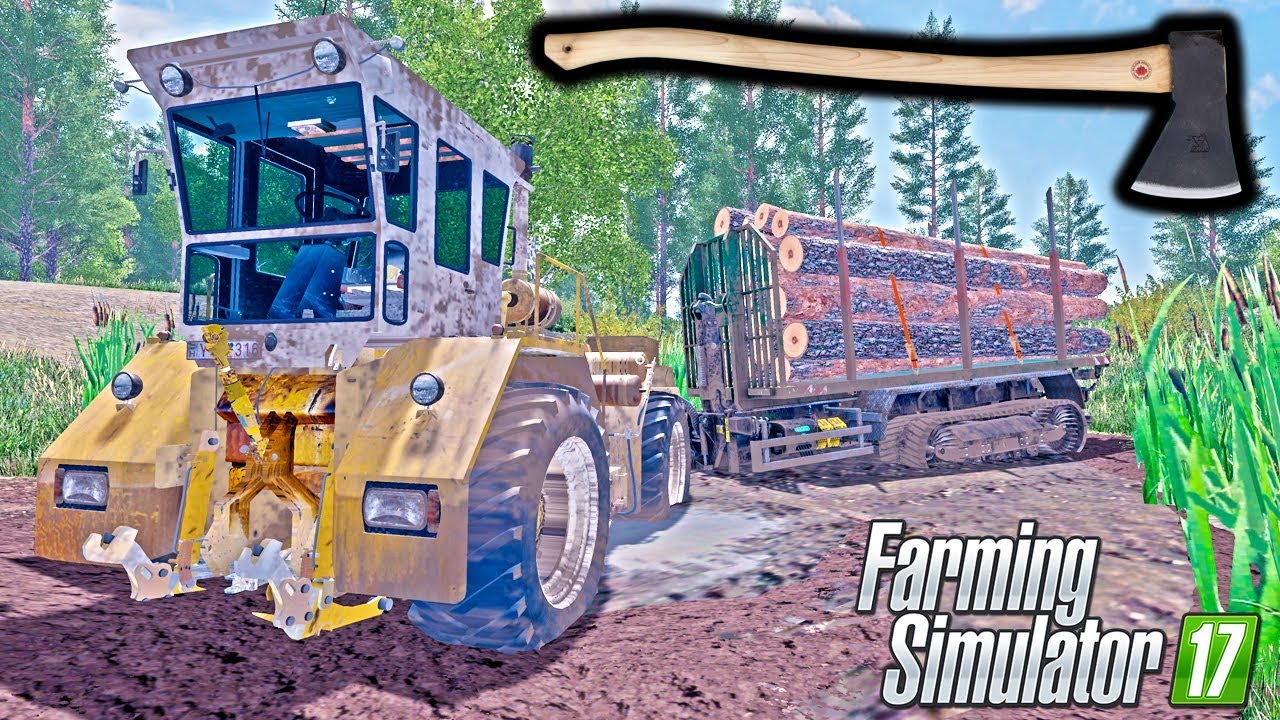 Рубка деревьев в грязном лесу - Farming Simulator 2017 | Модели FS 2017 LS17