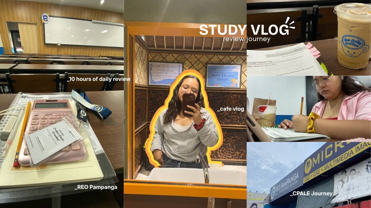 study vlog 📖🌱 reviewing for the board exam, CPALE Journey, REO Pampanga