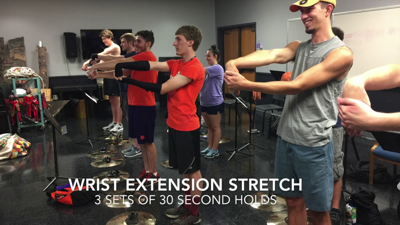 The Clemson University Drumline Cymbal Workout