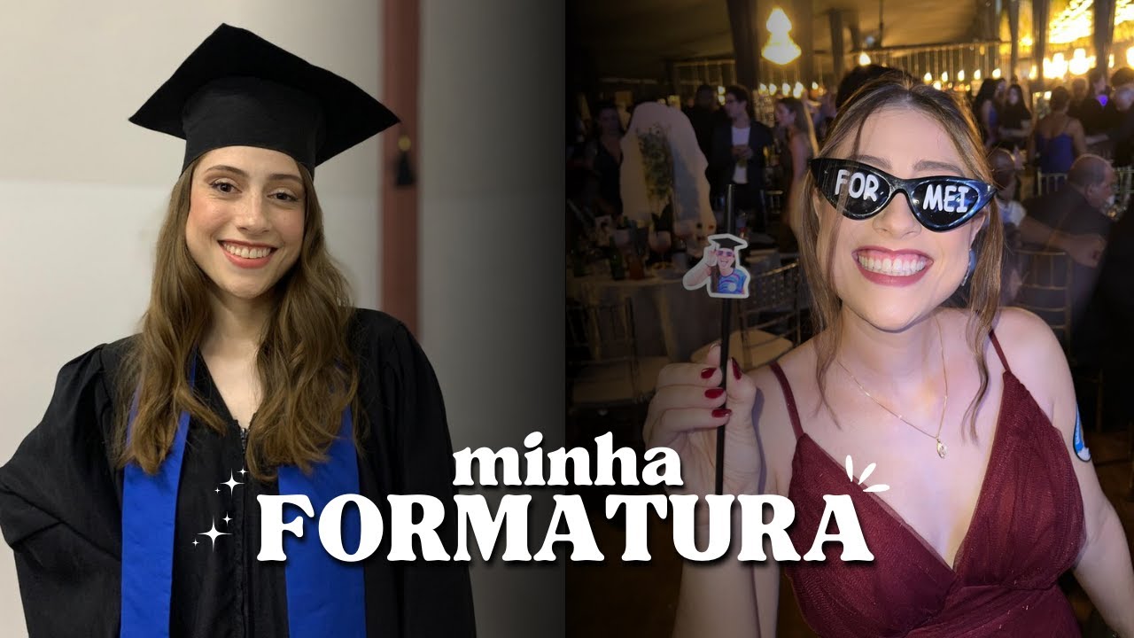 VLOG de FORMATURA | GRWM, montando os kits para os convidados, colação de grau e festa de formatura