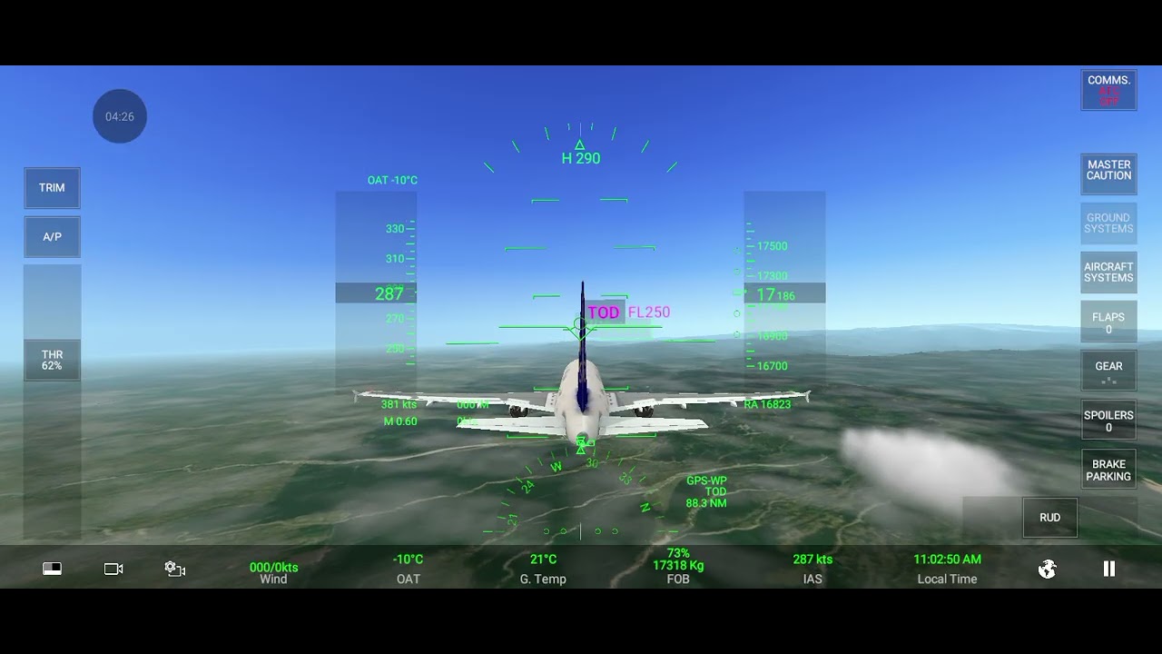 Voando um A318 
