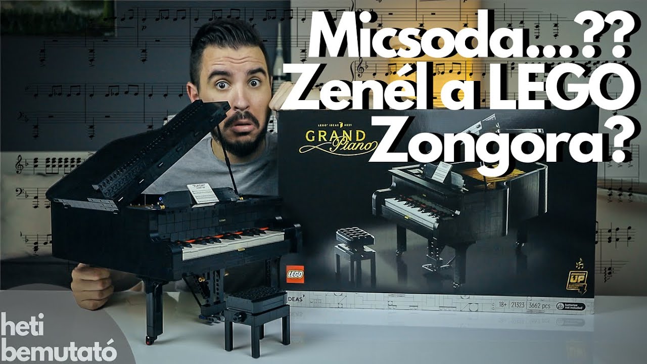 EGY készlet a MŰVÉSZ lelkűeknek || LEGO 21323 GRAND PIANO bemutató 🎼🎹