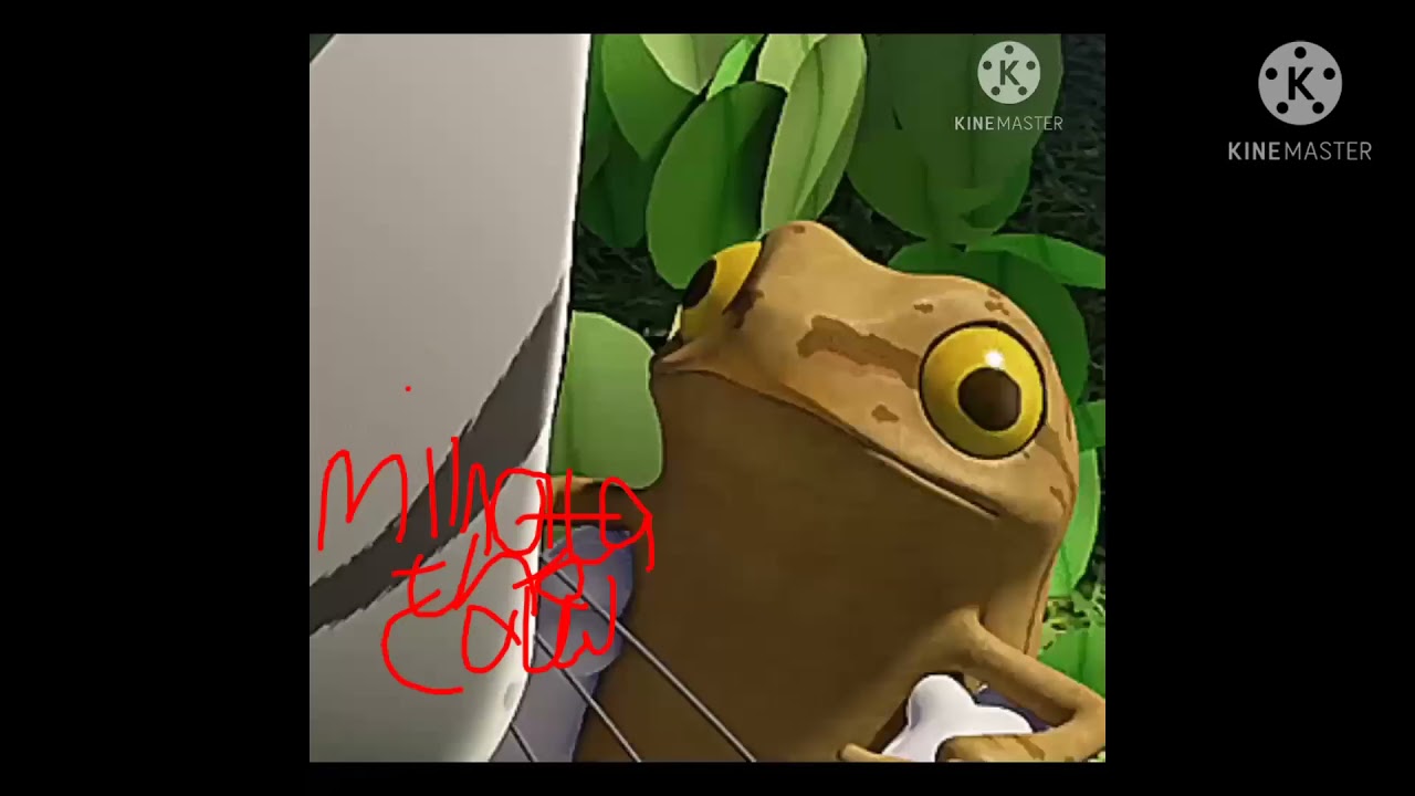 Chi scared of frog minota the cow