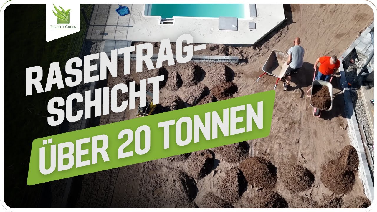 🌱 Schweiß, Erde und Teamwork – über 20 Tonnen Rasentragschicht wollen bewegt werden 🌱