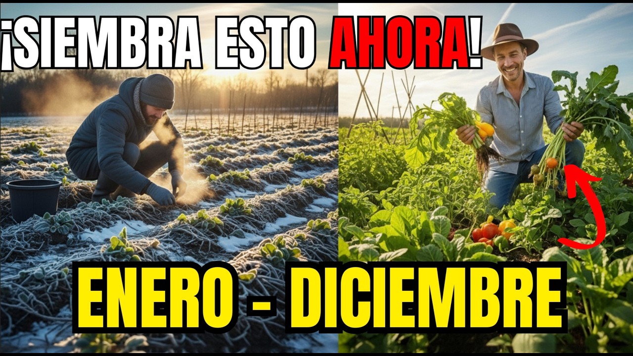 Siembra en Enero: 20 Cultivos para Salvar tu Cosecha del Año (Huerto de Invierno y Verano)