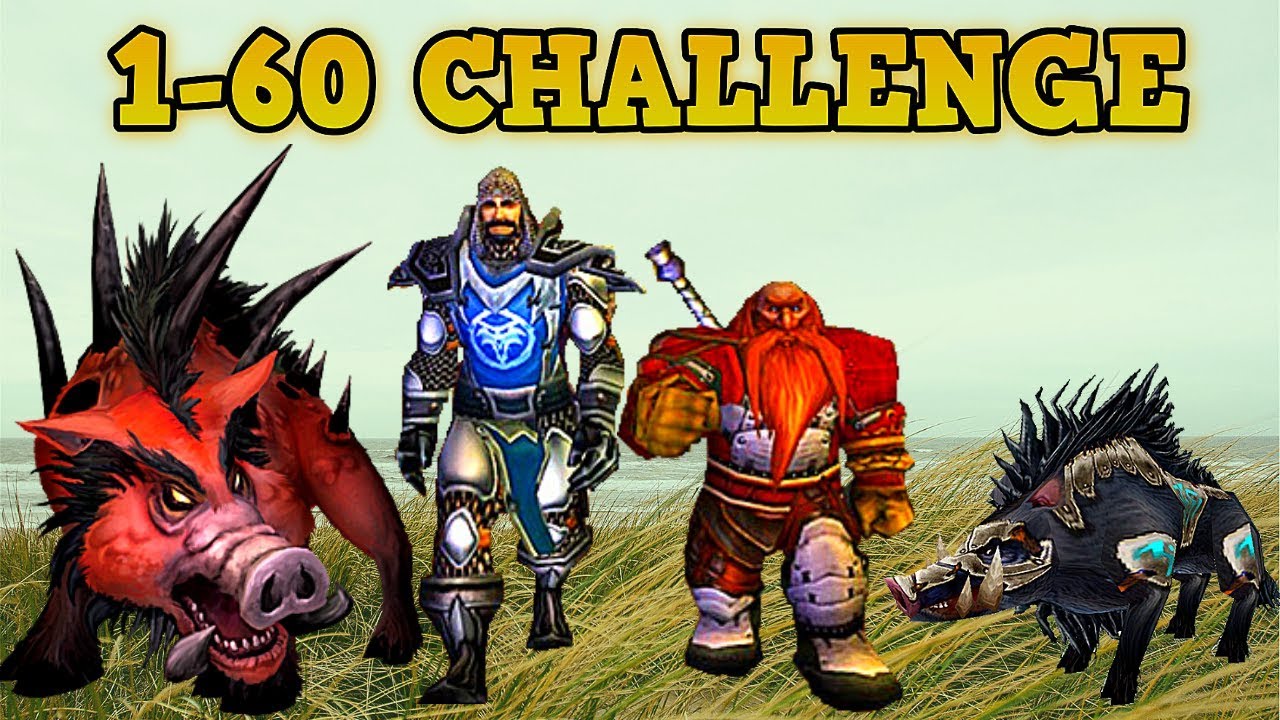 Can you level 1-60 Killing Only Boars?