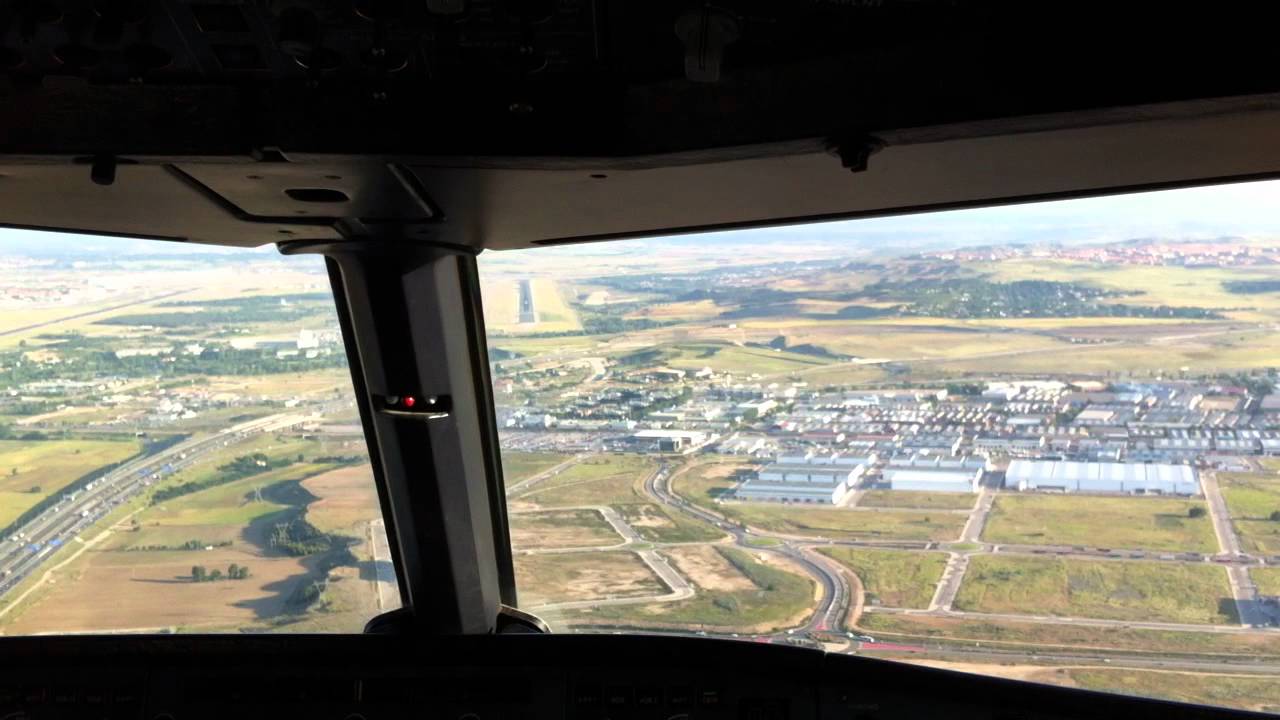 Aproximación final Madrid ILS Rwy 33R