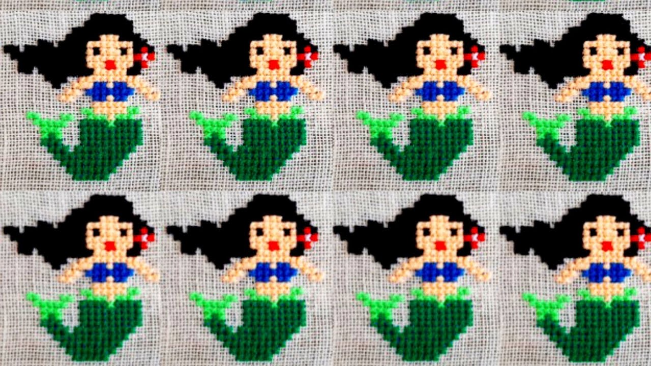 Mermaid cross stitch design,ason design,ason selai design,ason,chapter ason design,ason design new