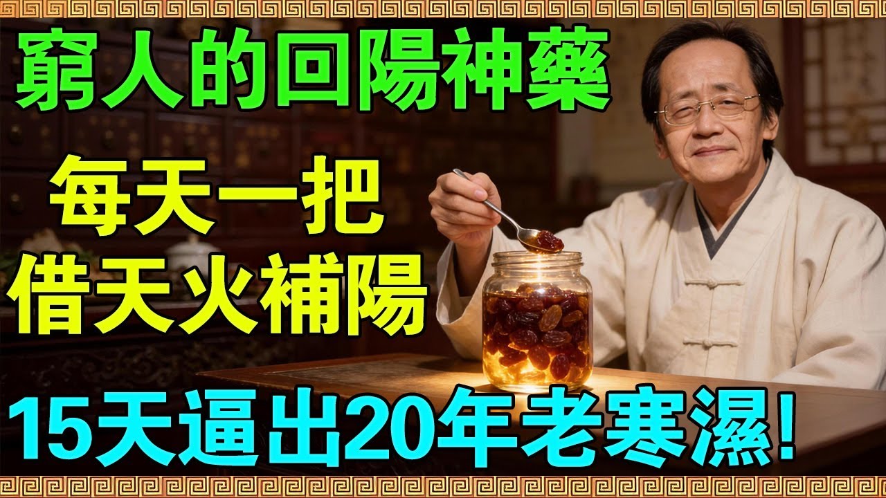 人活一口氣！手腳涼就是“陽氣”亡了。倪海廈：每天一把“特製葡萄乾”，借天火補人火，讓你的身體重回18歲！#倪海廈 #倪師 #中醫 #國學 #易經 #倪師國學智慧 #傷寒論 #手腳冰冷 #宮寒 #陽虛
