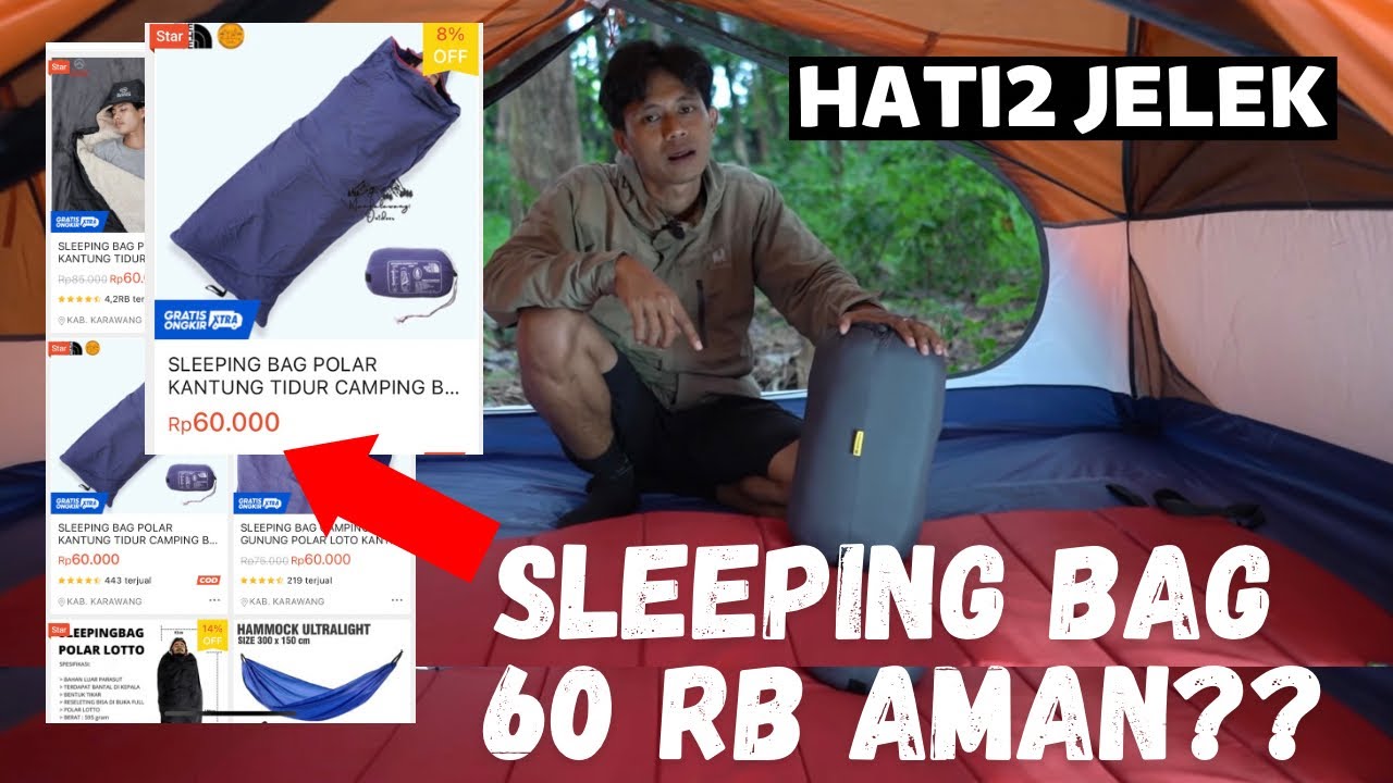 Is a sleeping bag for IDR 60,000 safe? Review of affordable sleeping bags from HIKE MORE | HIKEMO...