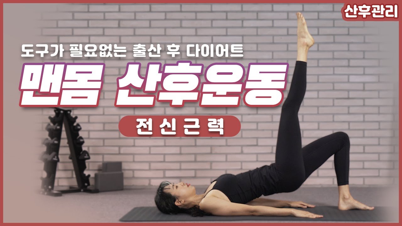 [출산후다이어트] 출산 6~12개월 이후▶전신 근력 운동 | 시간은 없는데 운동해야 할 부위는 많다면? 전신운동이 답이지! 도구 필요없는 맨몸 산후운동!