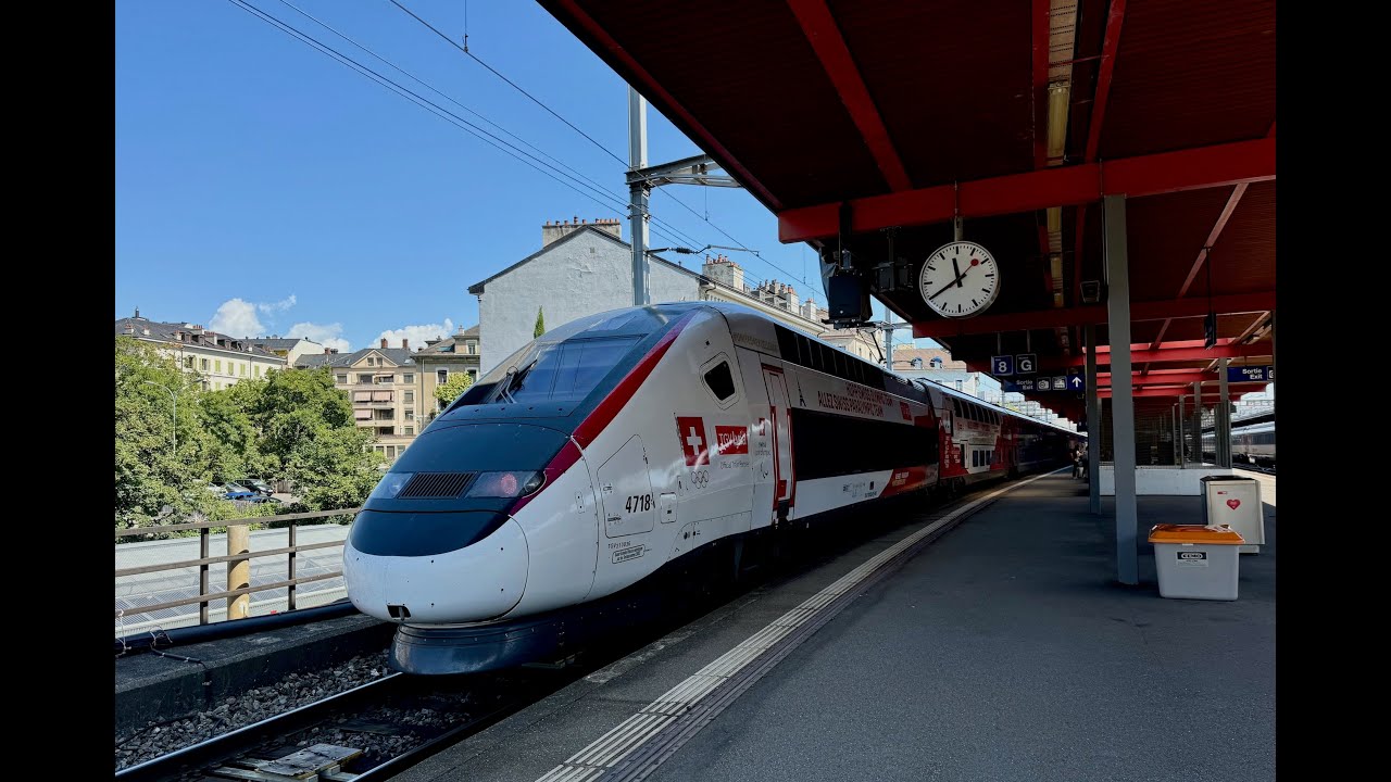 TGV First Class Trainride, Geneva to Paris