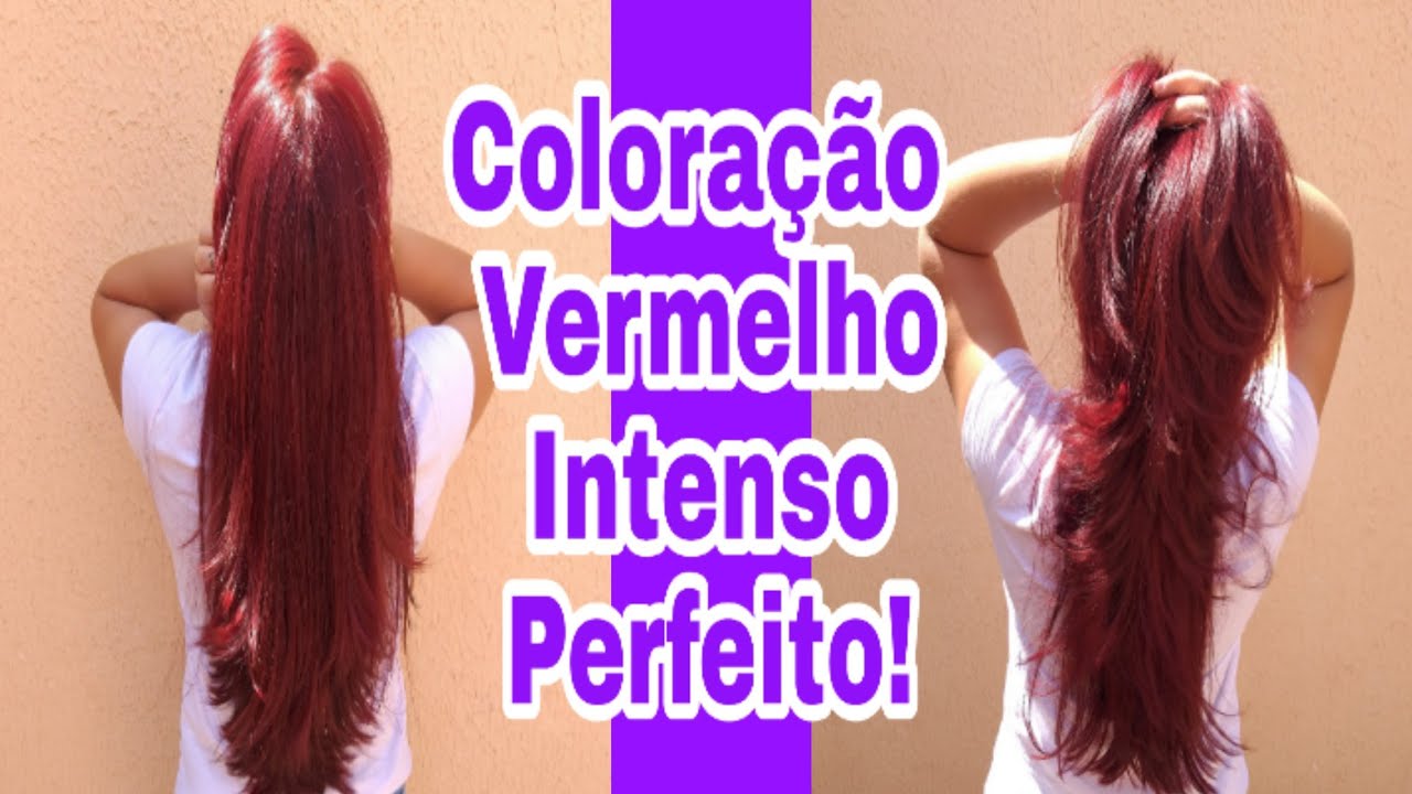 Coloração yamá vermelho intenso 8.66 | Louro Claro Vermelho Intenso 💜