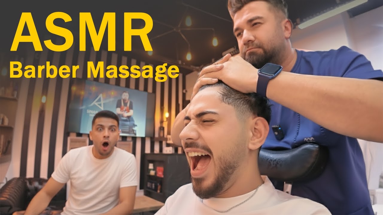 NO TALKING ASMR Head Massage by BARBER | ASMR Sleep Massage & ASMR Head