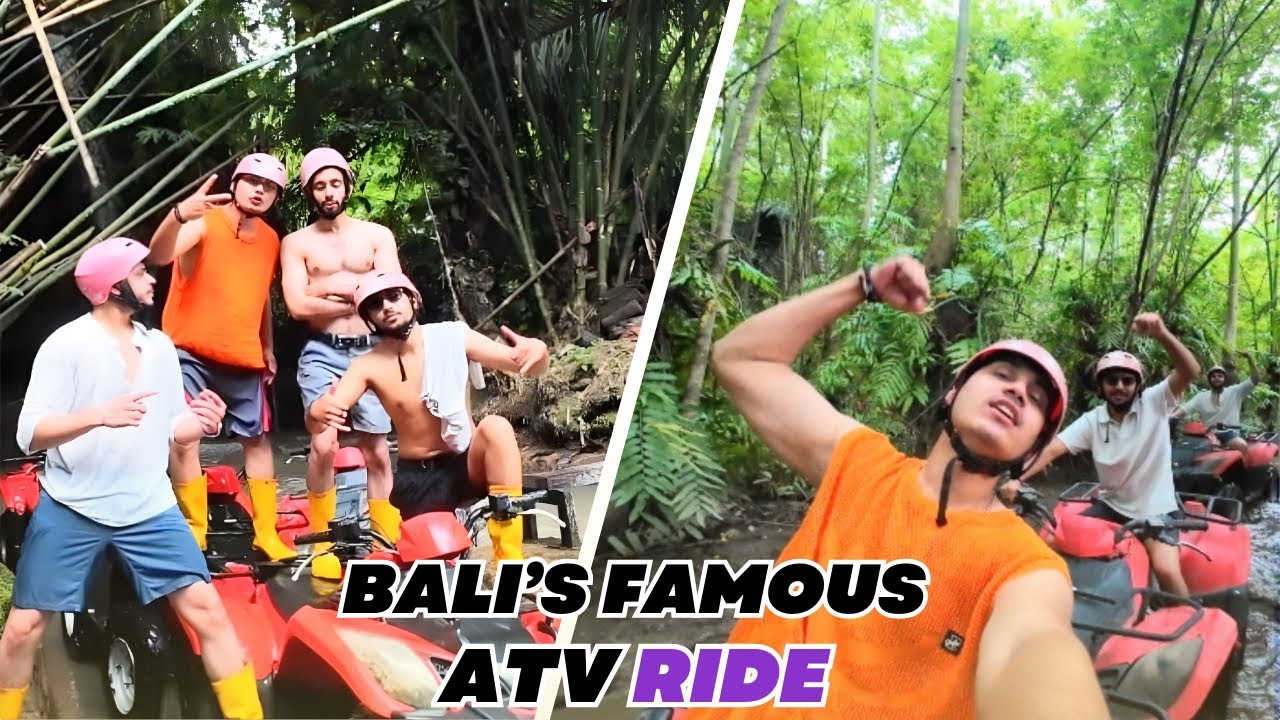 Best ATV ride in Bali 🛻🔥Jungle, Waterfalls & muddy pits || Real life TEMPLE RUN 🦍