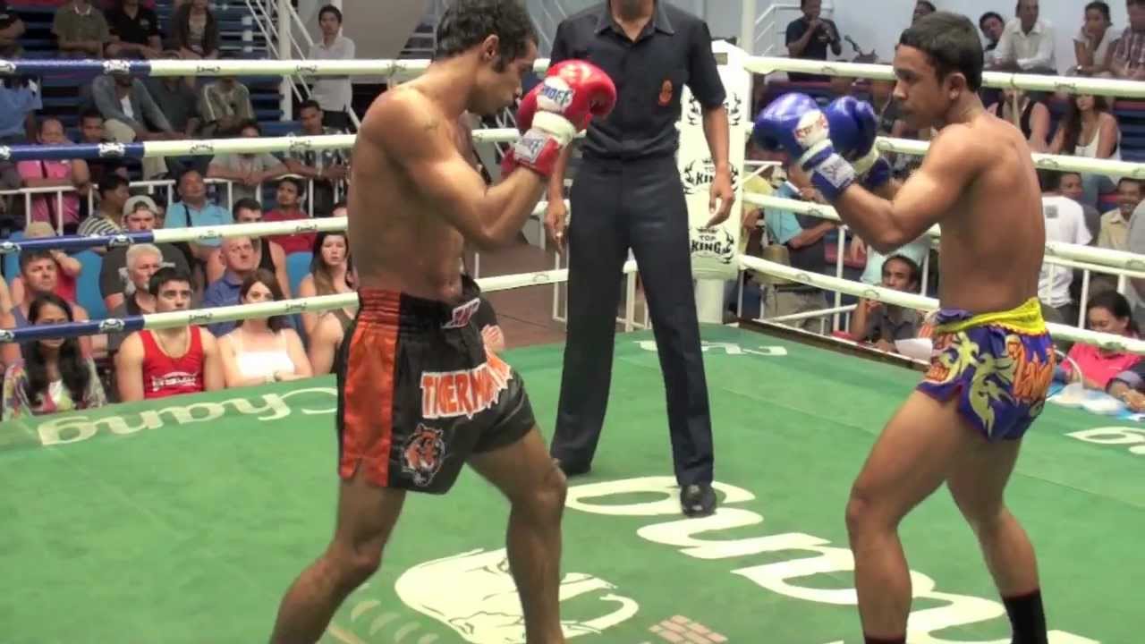 Marcel Gaines (Tiger Muay Thai) vs Veerasak @ Bangla Thai Boxing Stadium