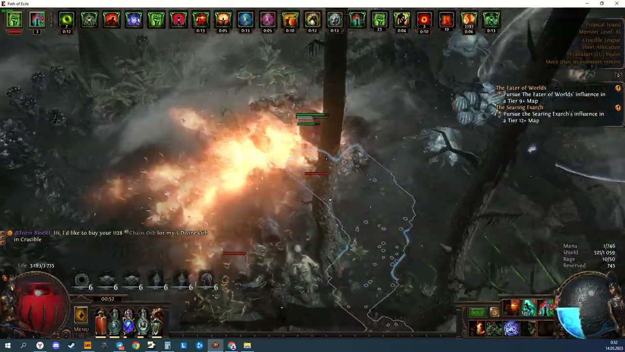 100% deli map Kosis Ancestral Protector Totem build 3.21 Crucible