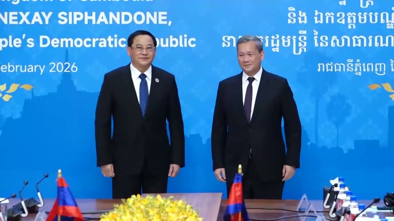 សម្តេចធិបតី អញ្ជើញជួបពិភាក្សាការងារជាមួយនាយករដ្ឋមន្រ្តី នៃសាធារណរដ្ឋប្រជាធិបតេយ្យប្រជាមានិតឡាវ
