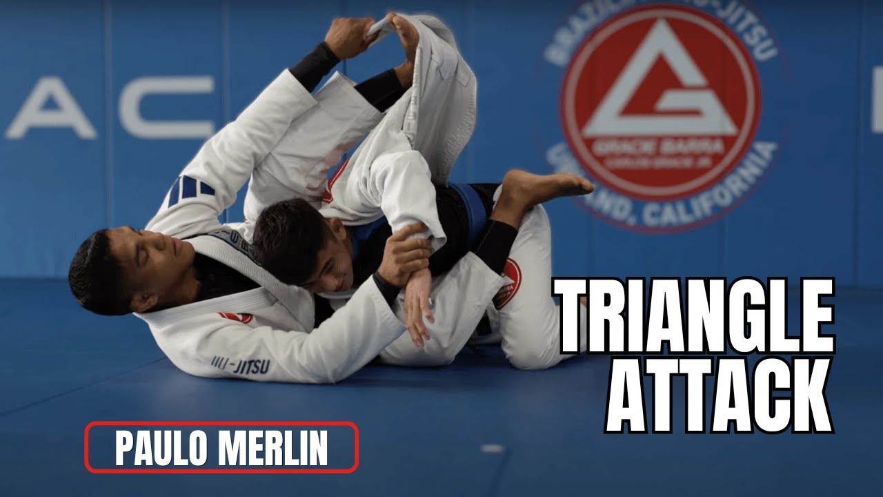 Triangle Choke Using the Lapel from Closed Guard | Paulo Merlin