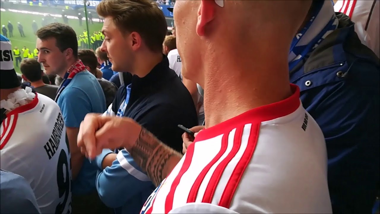 HSV - Borussia M,Gladbach 12.05.2018, Ultras Pyro