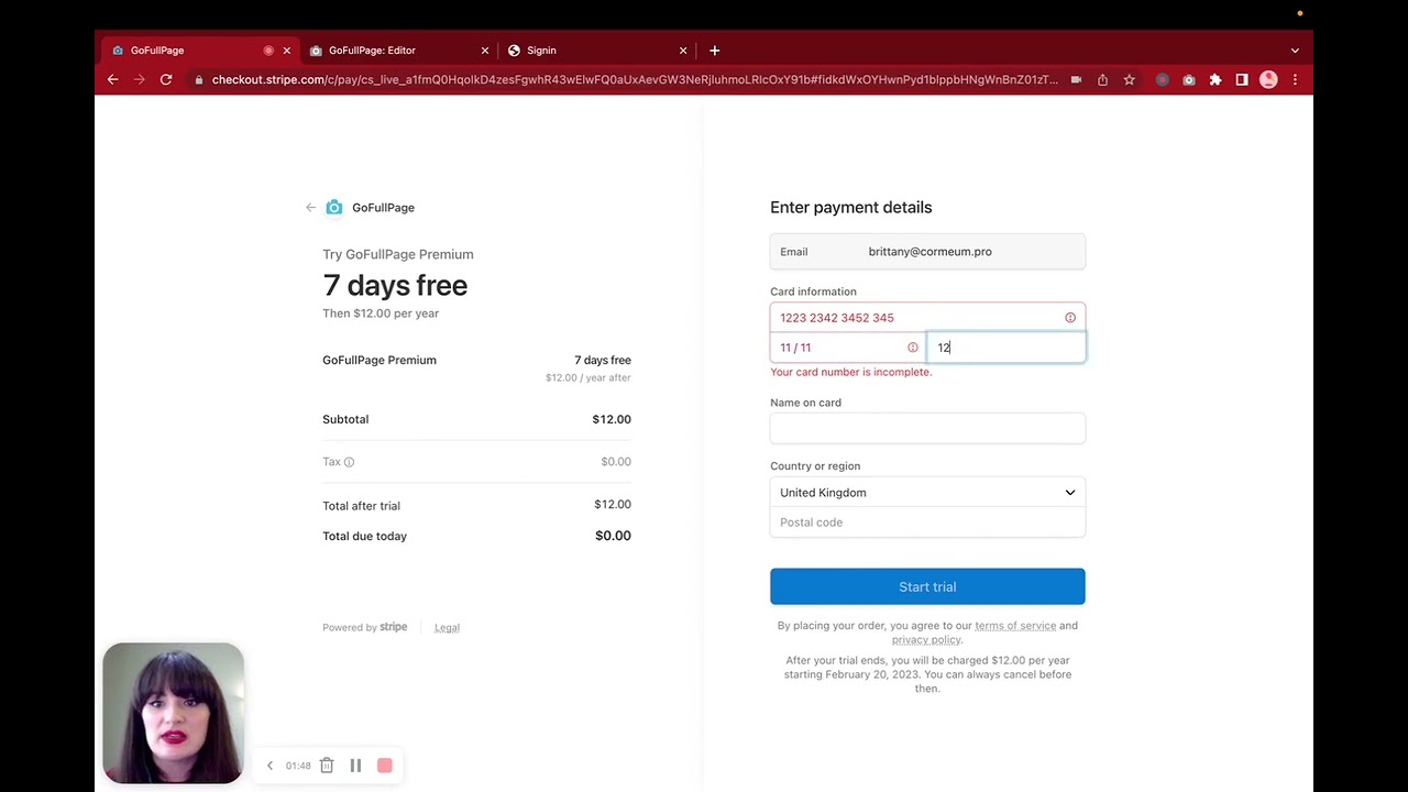 How to Sign Up for Your Free 7-Day Trial of GoFullPage Premium | Step-by-Step Tutorial