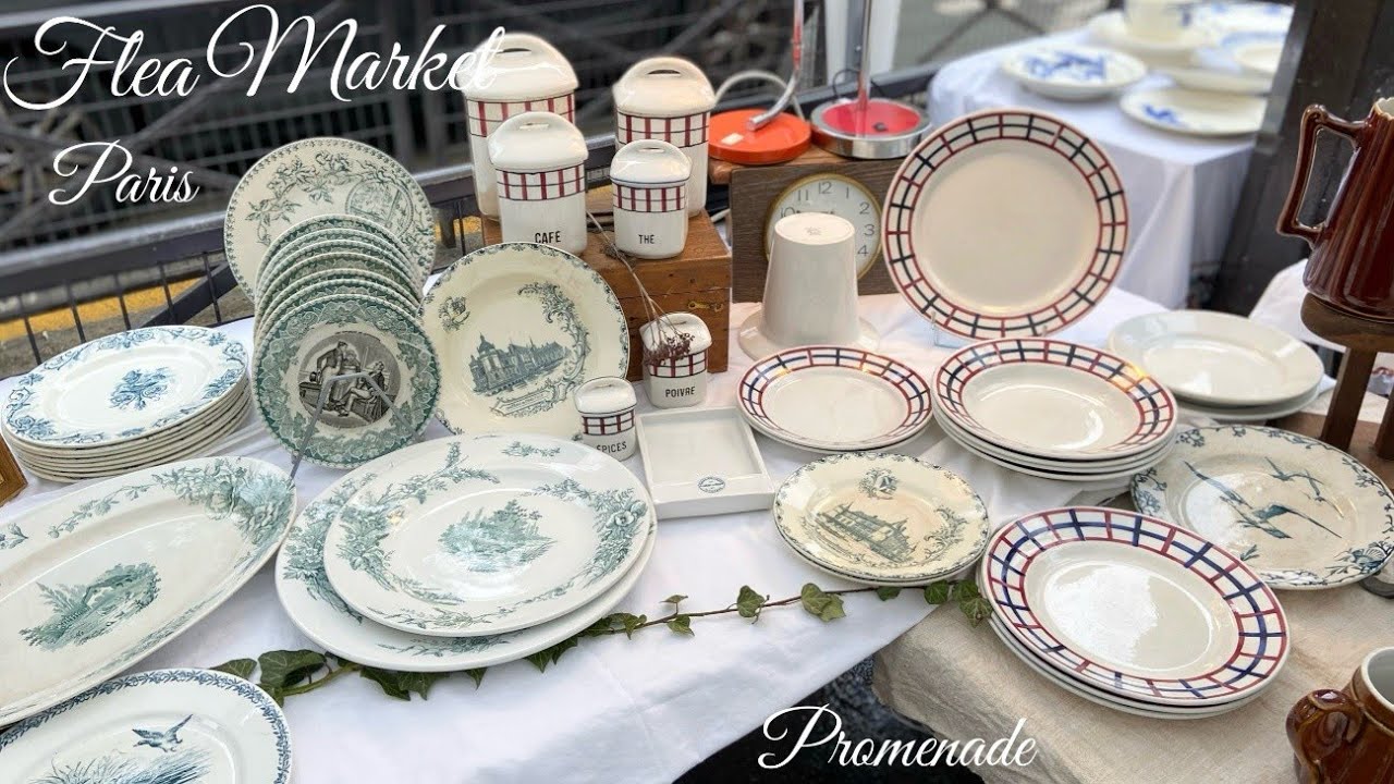 【蚤の市】蚤の市の神🌟とお揃いを購入💛Flea Market in Paris ついに実現！オクトゴナル比較🌟雨の日は良い物が見つかるジンクス♪バスク柄入荷☆Octogonal/Lou Basquez