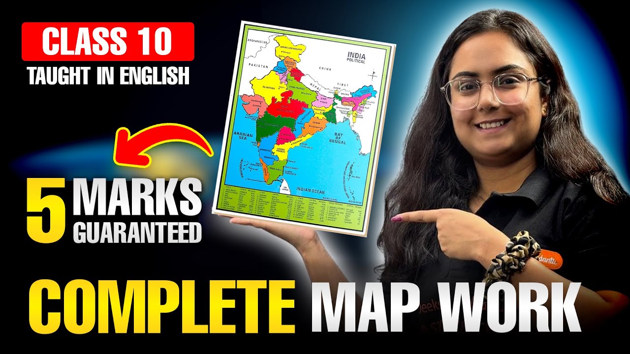 Class 10 SST Complete Map Work 2026 🔥 | 5 Marks Fixed in Class 10 SST Boards | Tanvi Ma'am