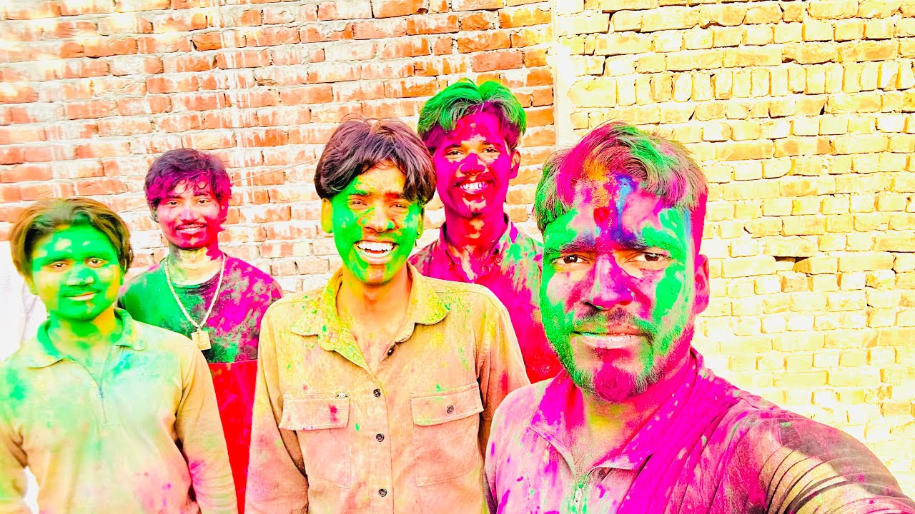 @souravjvlogs Holi Celebrate Doston Ke Sath😂 full masti 