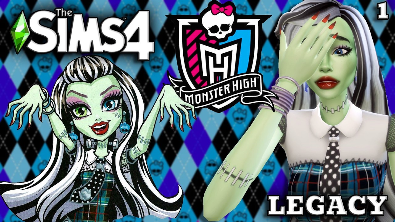 Nowy potwór w Mieście 💚 Monster High Legacy Challenge | The Sims 4 #1