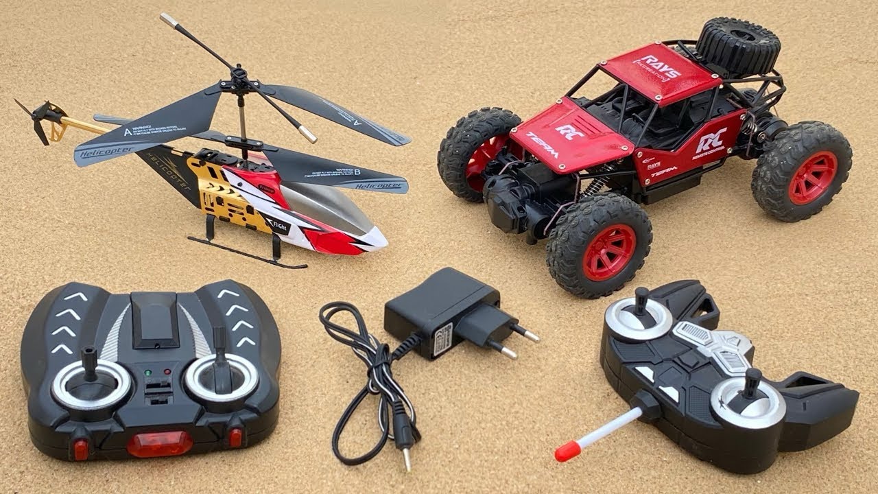 Best RadioControl RC Flying Helicopter with Rechargeable RC Airplane and RC Car Unboxing & Testing 🚓