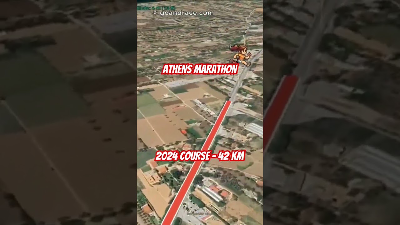 Athens Marathon 2024: fly over the marathon course!