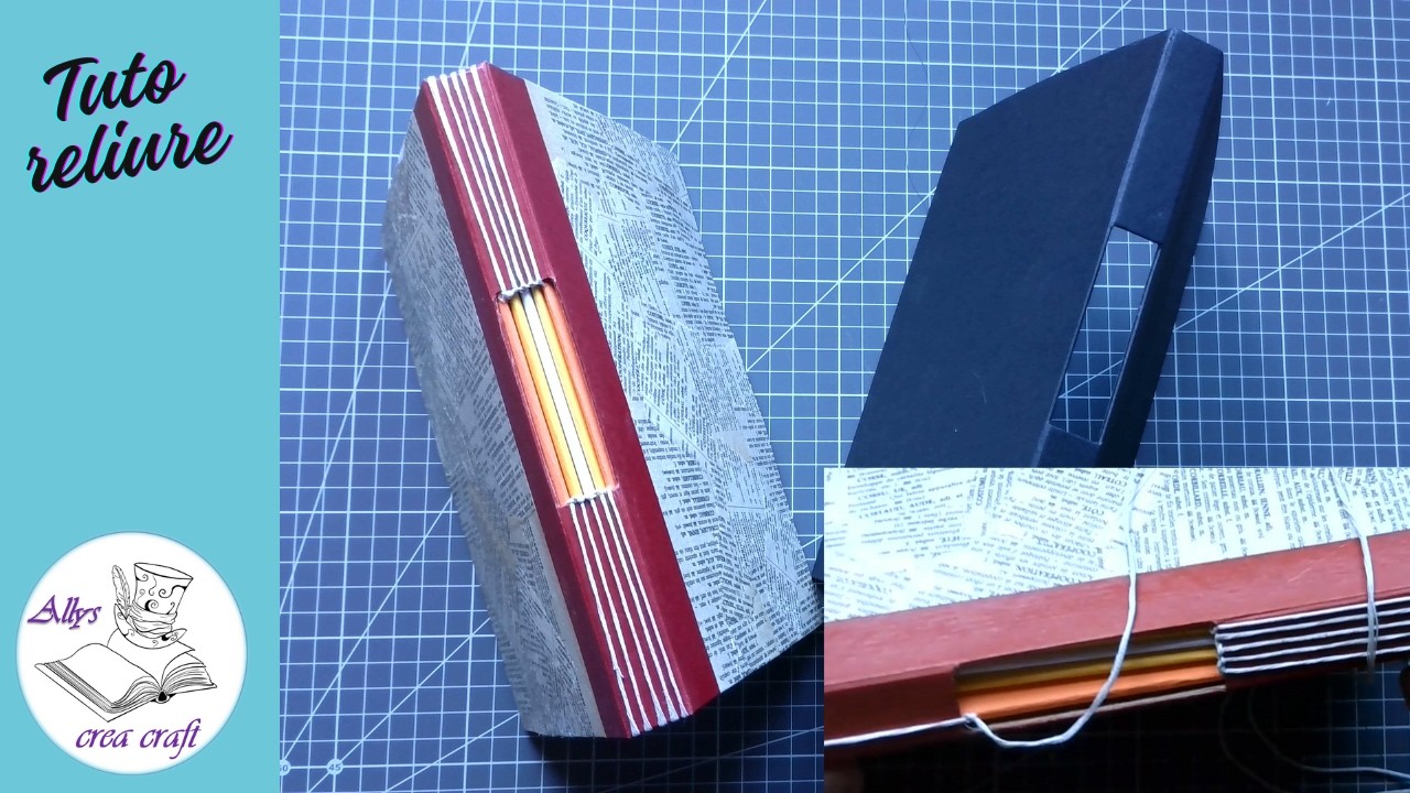 Tuto reliure - Un carnet avec une ouverture dans le dos - Partie 2 : La couture