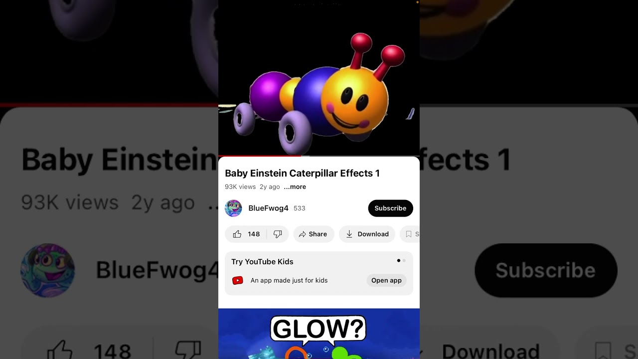 The baby Einstein caterpillar logo bloopers