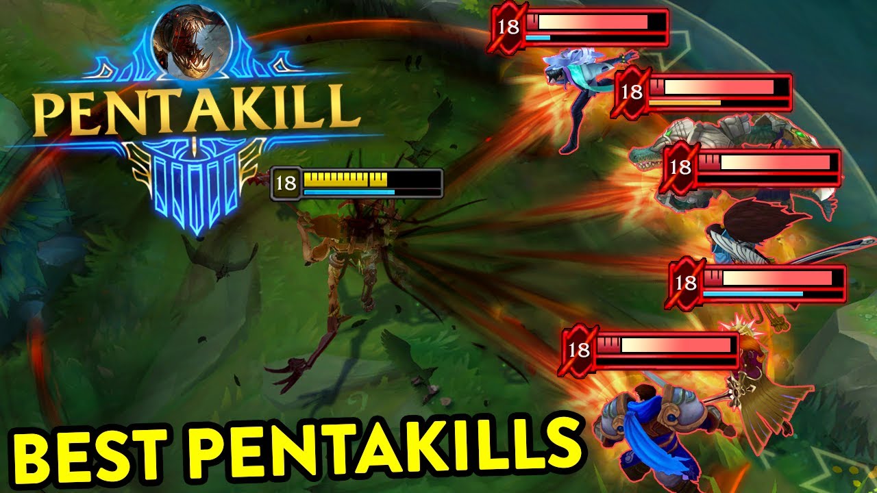ЛУЧШИЕ PENTAKILLS 2022 ГОДА (Катарина 1 на 5, Fiddlesticks 5 Man Ult, 4 Attack Speed ​​Varus...)