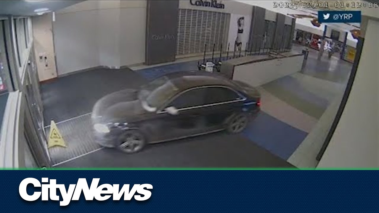 Car smashes into Vaughan Mills during break-and-enter