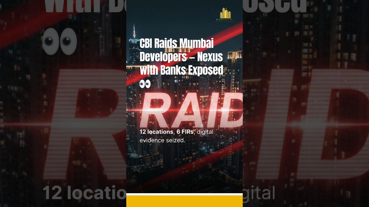CBI Raids Mumbai Developers 🏢 | Builder-Banker Fraud Exposed | Subvention Scam #realestateindia