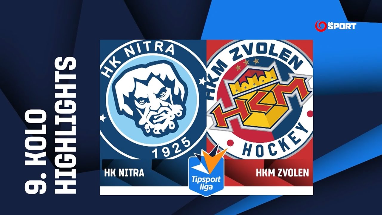 9. kolo: HK Nitra - HKM Zvolen 3:2 (1:1, 2:1, 0:0)