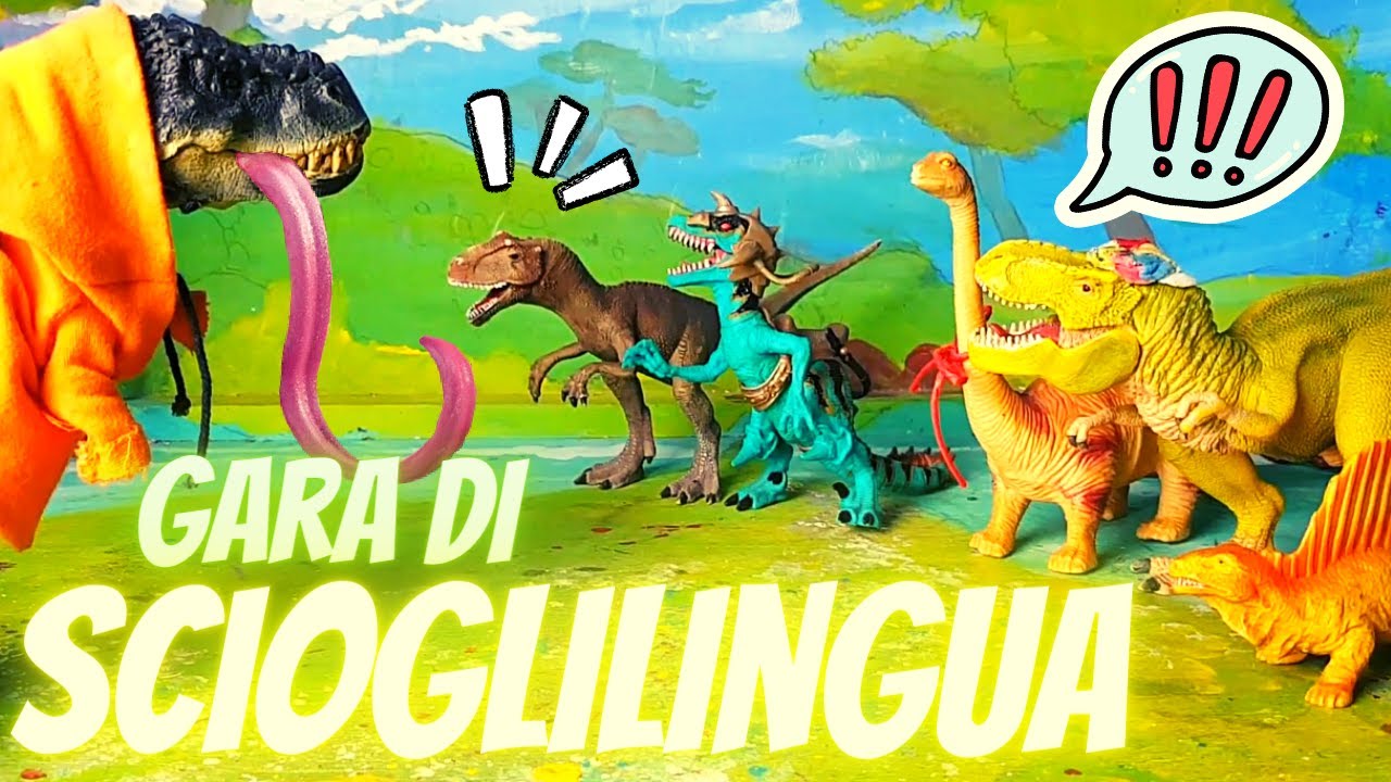La GARA di SCIOGLILINGUA 😝🤪 I dinosauri del Parco si sfidano!