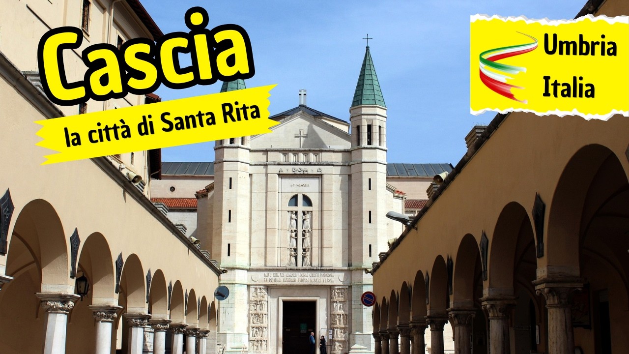 Cascia e il Santuario di Santa Rita: Città di Fede e Bellezza in Umbria 🇮🇹 | Video 4K